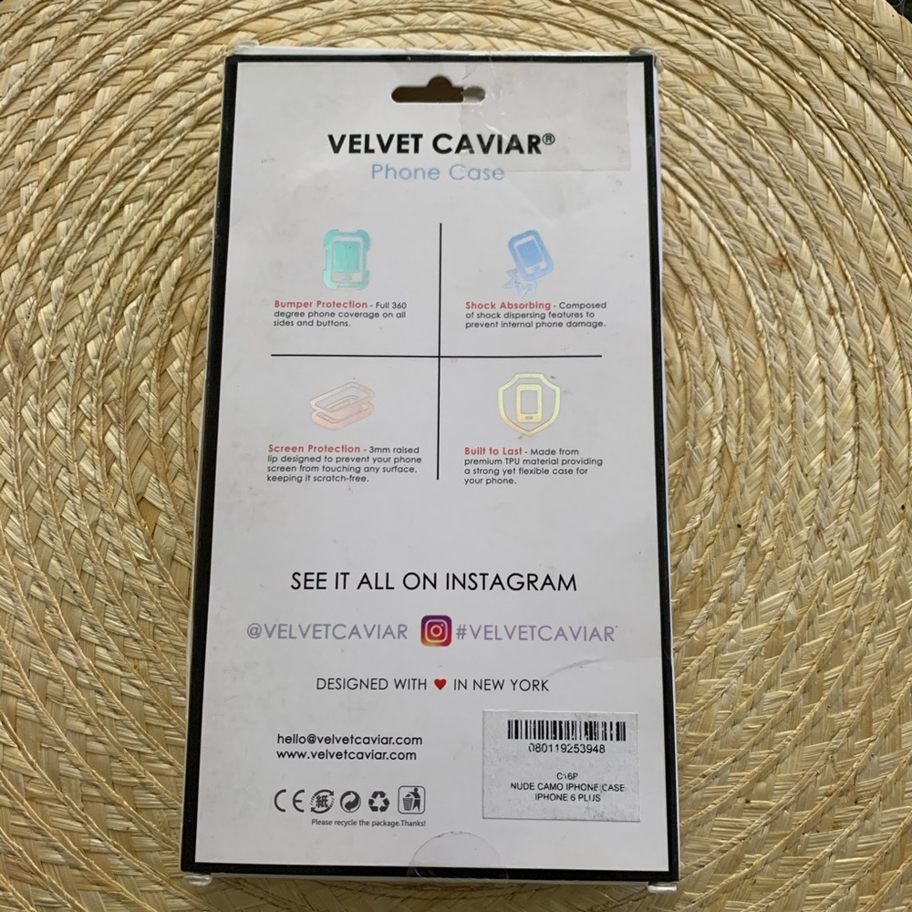 Velvet Caviar iPhone Case 6/6s Plus- Nude Camo Cell Phone Case - Picture 8 of 9
